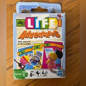 Hasbro The Game of Life Adventures Card Game - Colorful Fun